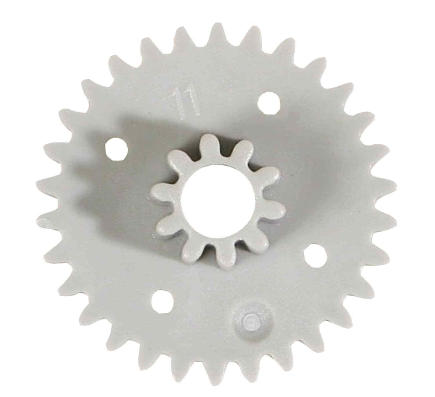 RUOTA DENTATA DOPPIA - MODULO 0,5 - 30/10 DENTI - DIAM. 15 MM FORO 3,0 - 2 PEZZI