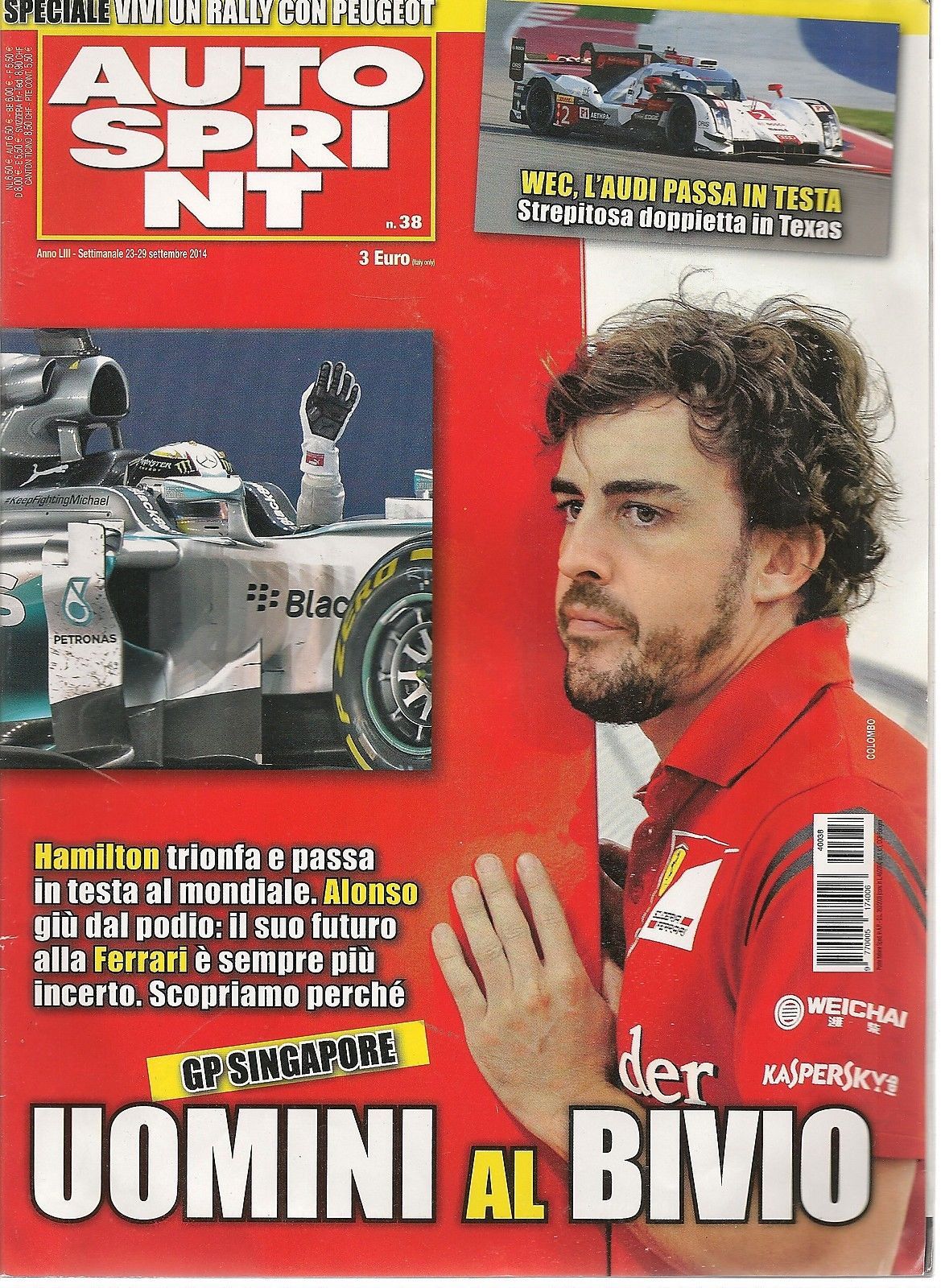 AUTOSPRINT N 38 - 23-29 SETTEMBRE 2014