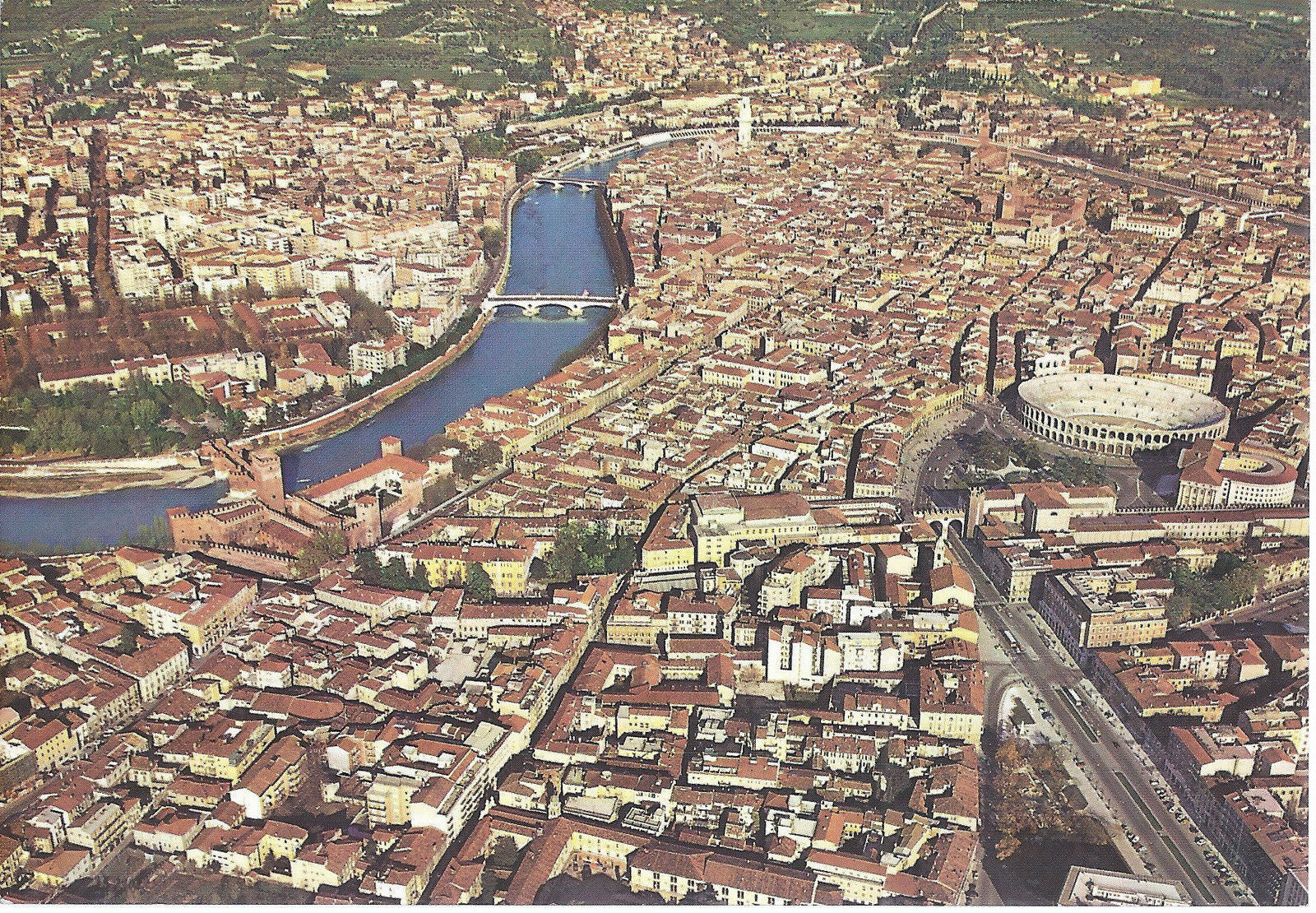 VERONA - VEDUTA AEREA - NV - FG