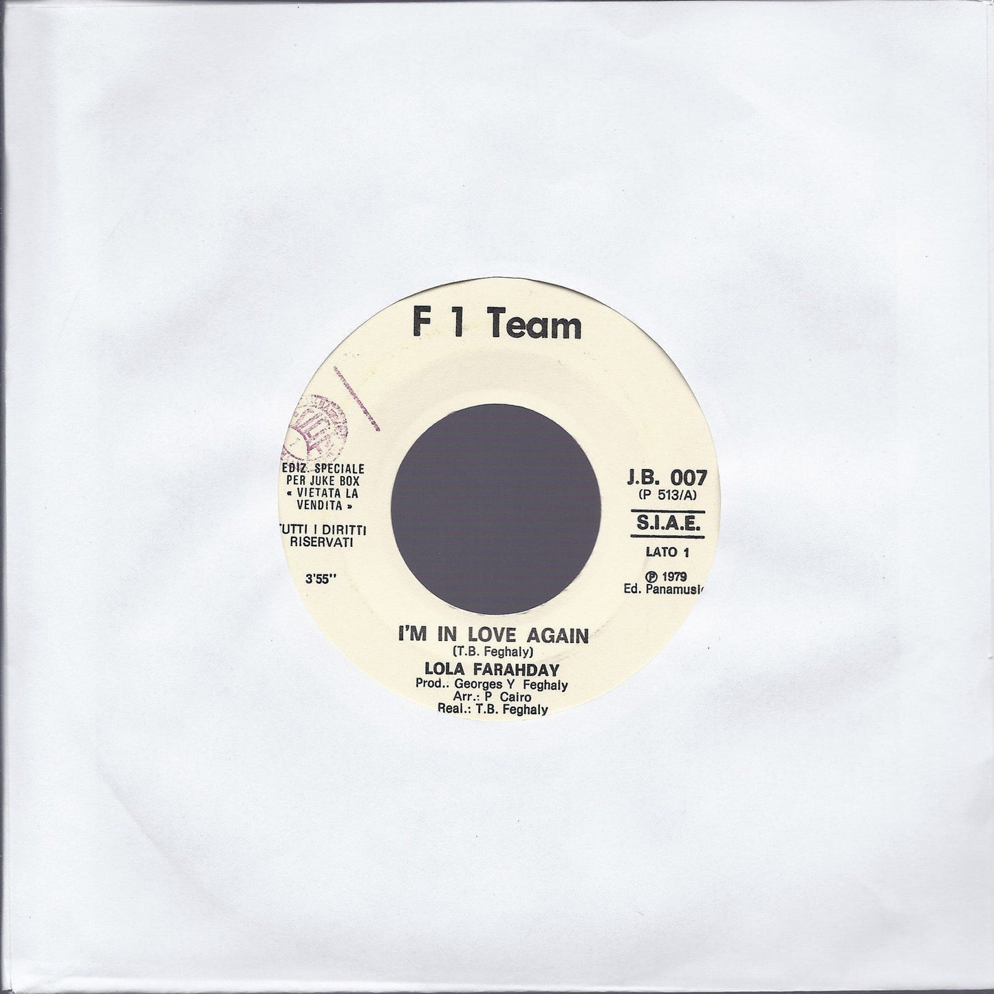 I'M IN LOVE AGAIN # LOLA FARAHDAY -- SHANGHAIED # 'LECTRIC FUNK - Ed.  Juke Box