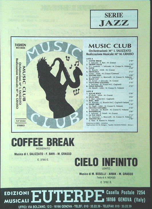 COFFE BREAK.moderato - CILEO INFINITO.lento - SPARTITO-SHEET MUSIC