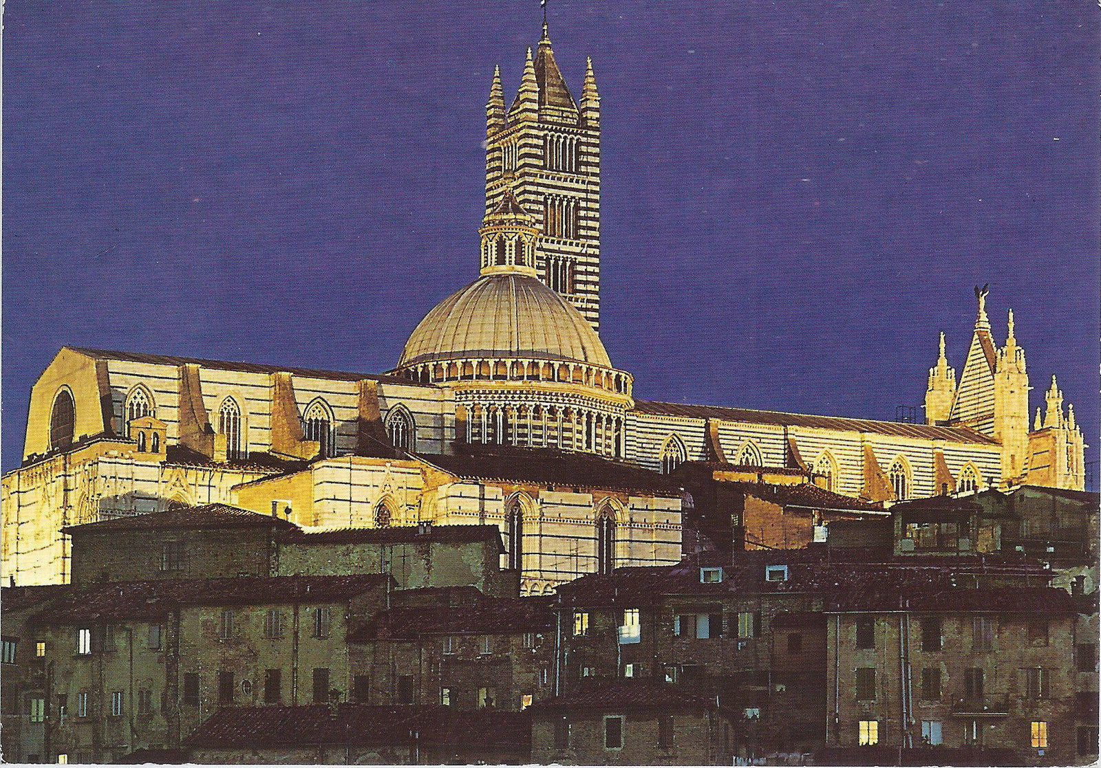 SIENA - NOTTURNO - EFFETTI LUMINISTICI SUL DUOMO - VSD - FG