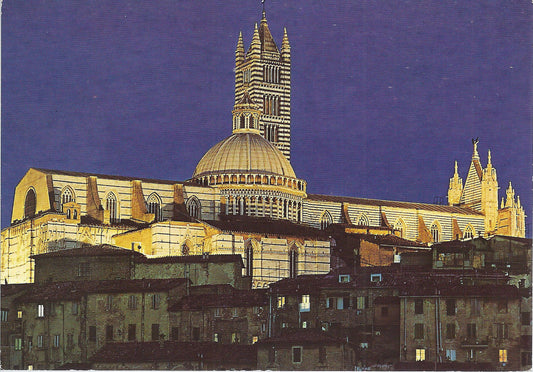 SIENA - NOTTURNO - EFFETTI LUMINISTICI SUL DUOMO - VSD - FG