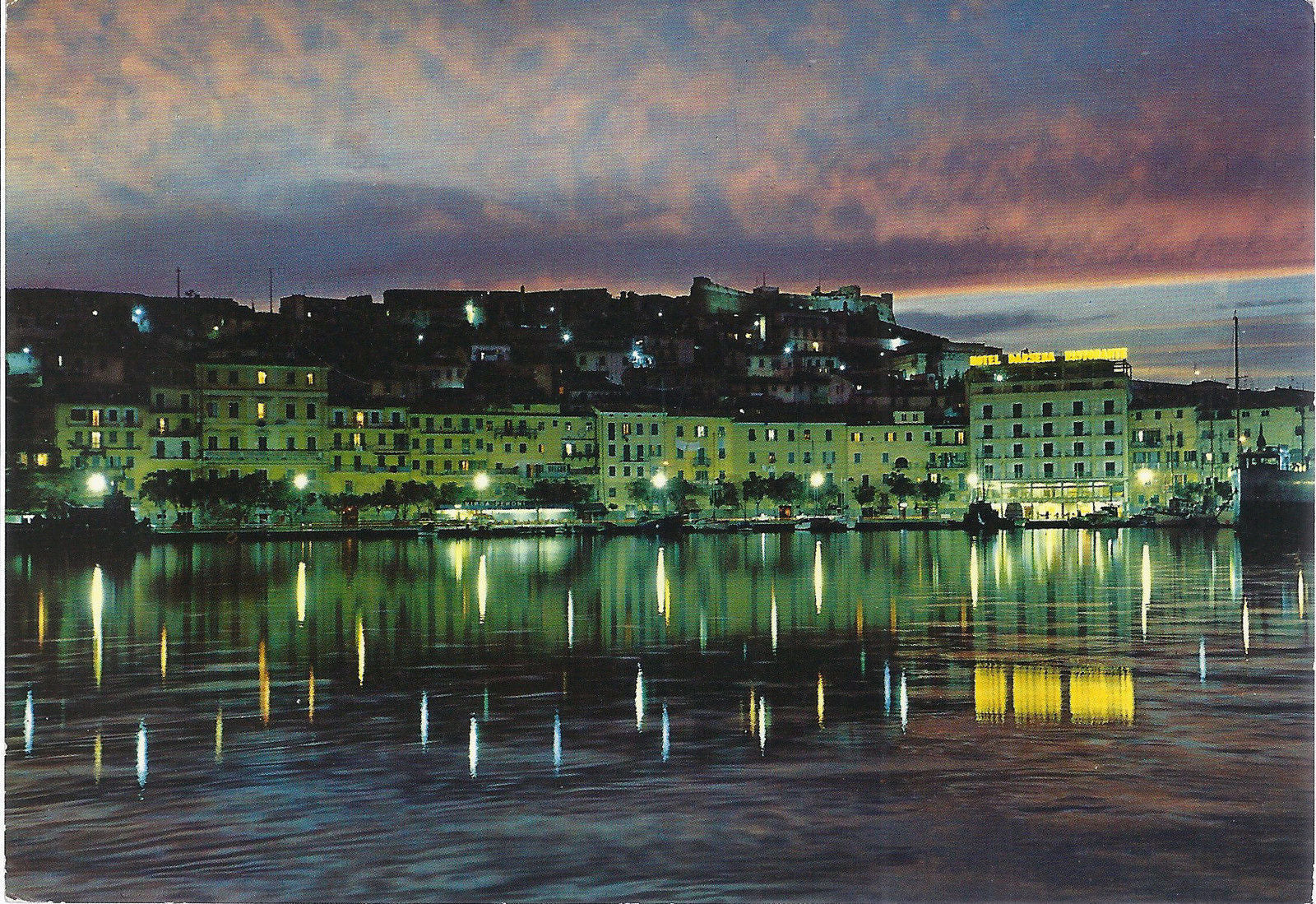 PORTOFERRAIO - LA DARSENA NOTTURNO - VIBSD - FG