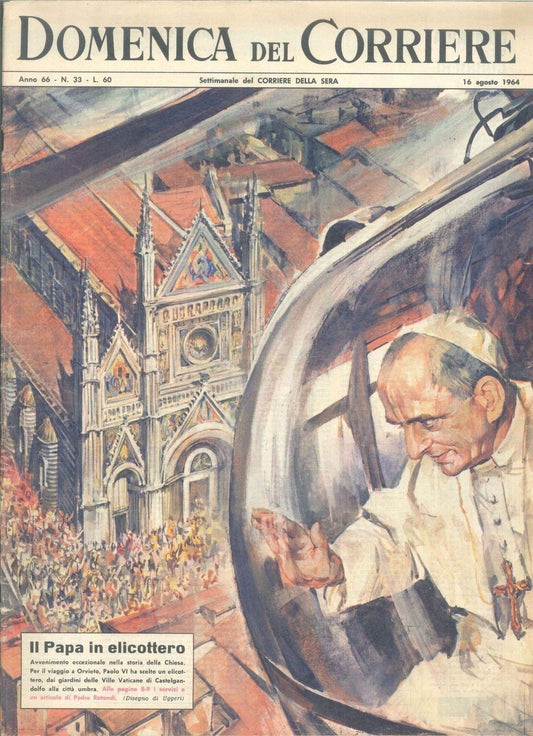 DOMENICA DEL CORRIERE N 33 -16 AGOSTO 1964 - ILL. MARIO UGGERI