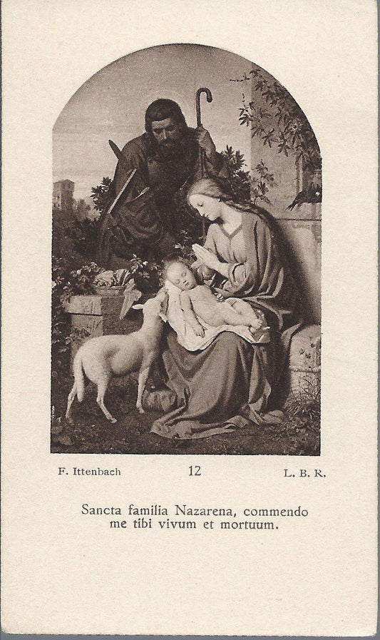 SANCTA FAMILIA ( F. Ittenbach ) - SANTINO AS014-224 - Ediz. 