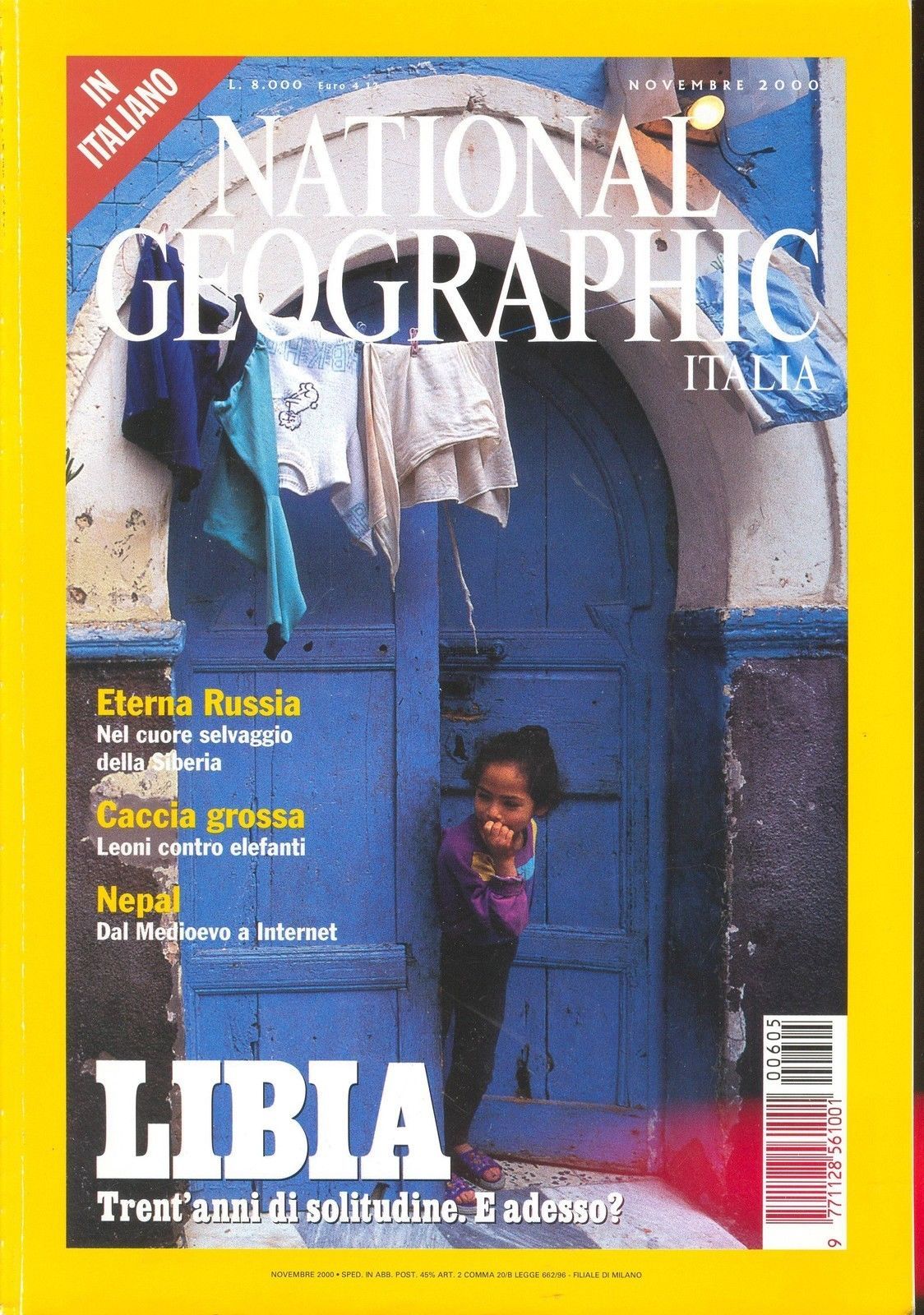 NATIONAL GEOGRAPHIC ITALIA - NOVEMBRE 2000