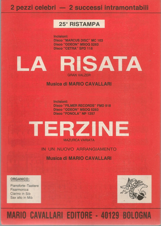 LA RISATA - TERZINE MARIO CAVALLARI - SPARTITO-SHEET MUSIC