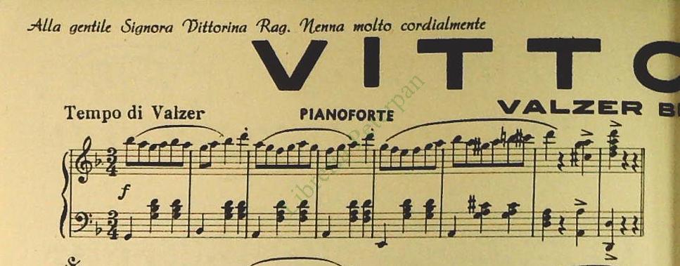 NUVOLETTA.mazurka - VITTORINA.valzer - SPARTITO-SHEET MUSIC