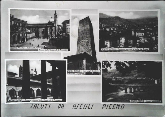 ASCOLI PICENO - CINQUE VEDUTE - V1956
