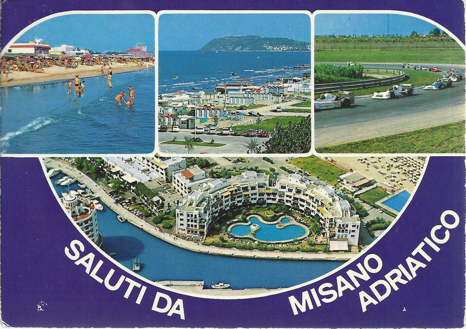 MISANO ADRIATICO - SALUTI - 4 VEDUTINE - V1982