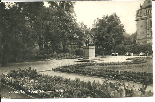 ZWICKAU - ROBERT SCHUMANN DENKMAL -V1957