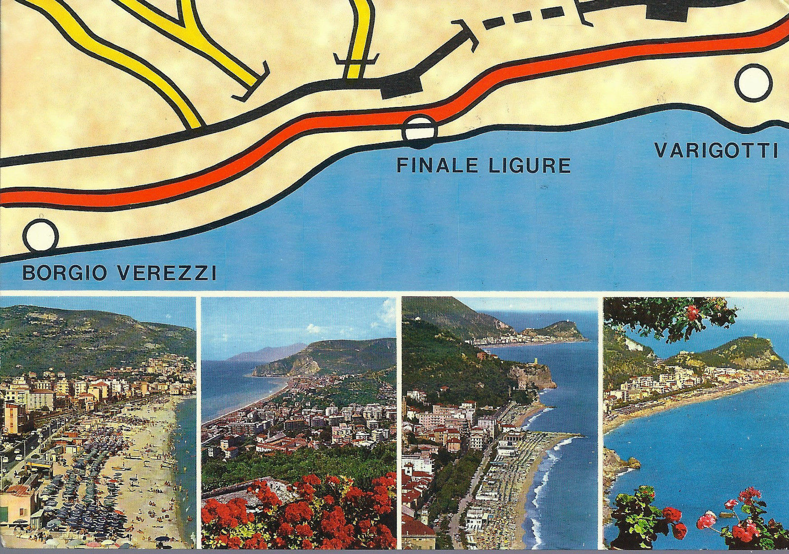BORGIO VEREZZI - FINALE LIGURE - VARIGOTTI - 4 VEDUTE - V 19