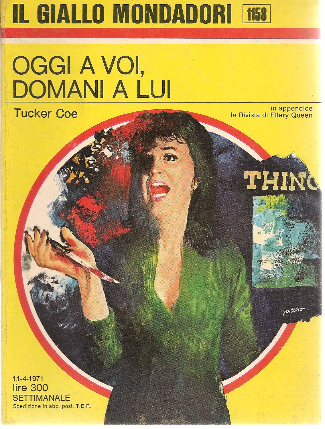 OGGI A VOI DOMANI A LUI - TUCKER COE