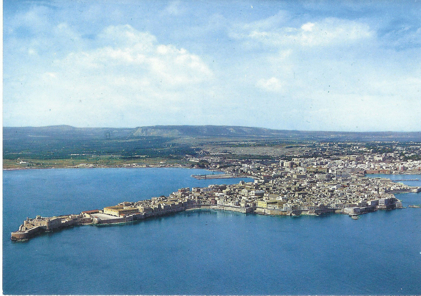 SIRACUSA DALL'AEREO - PANORAMA DELL'ISOLA - NV
