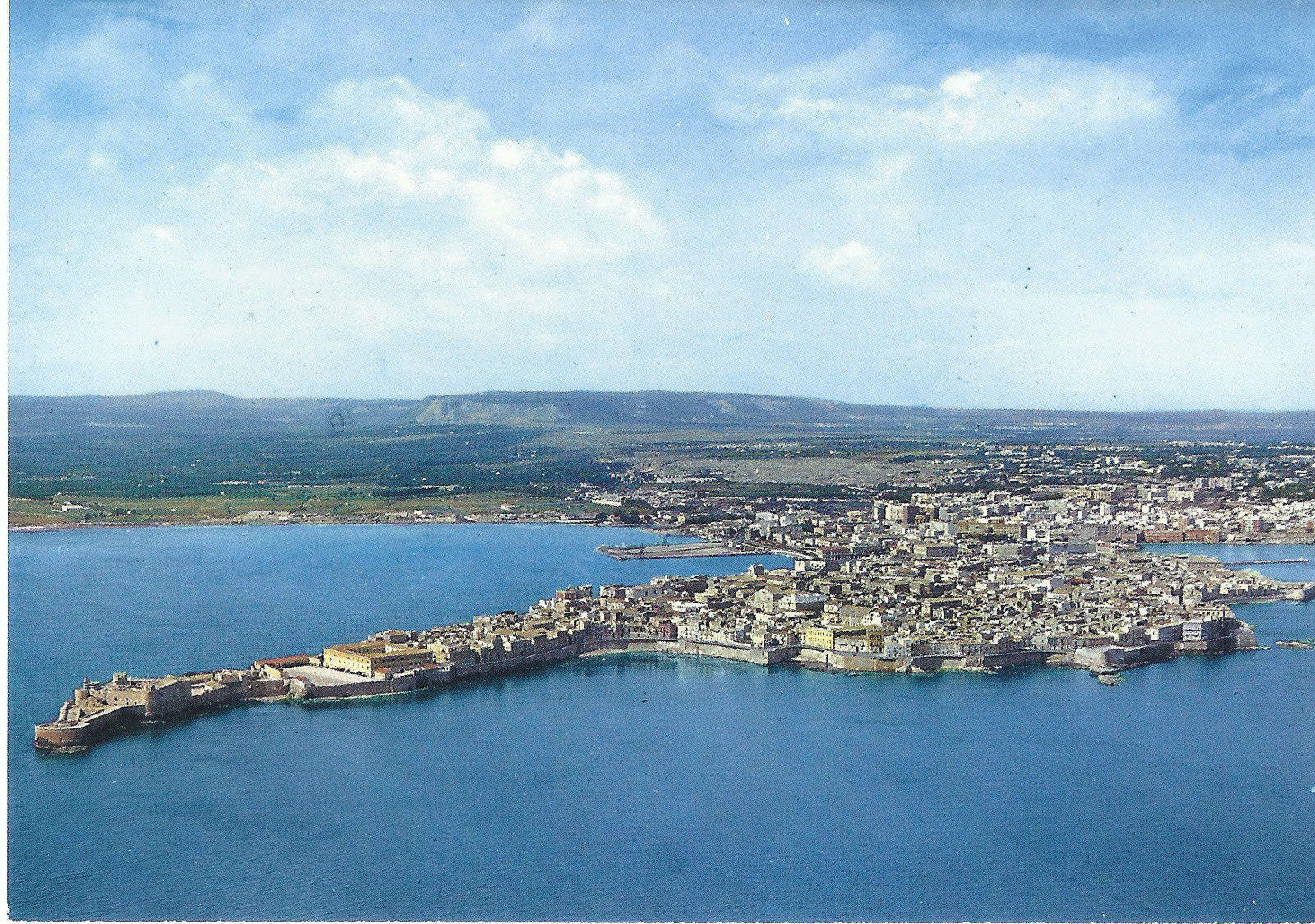 SIRACUSA DALL'AEREO - PANORAMA DELL'ISOLA - NV