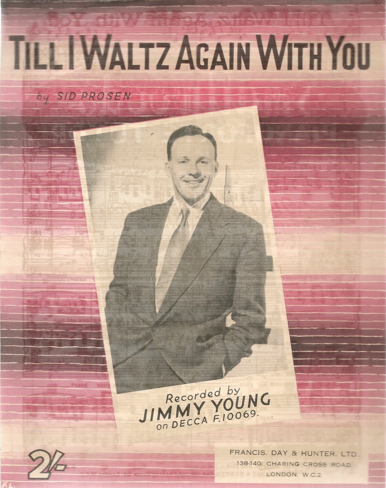 TILL I WALTZ AGAIN WITH YOU - JIMMY TOUNG - SPARTITO-SHEET MUSIC