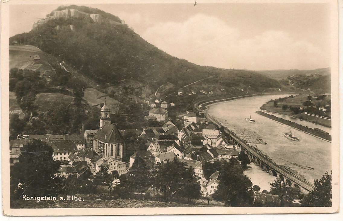KONIGSTEIN A ELBE - PANORAMA - NV