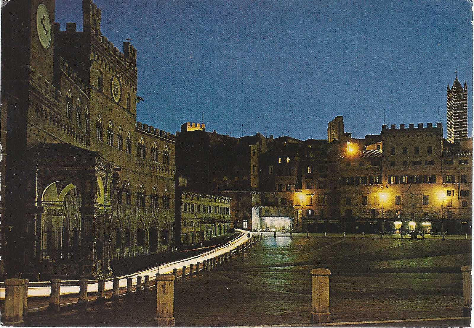 SIENA - NOTTURNO DI PIAZZA DEL CAMPO - V1980