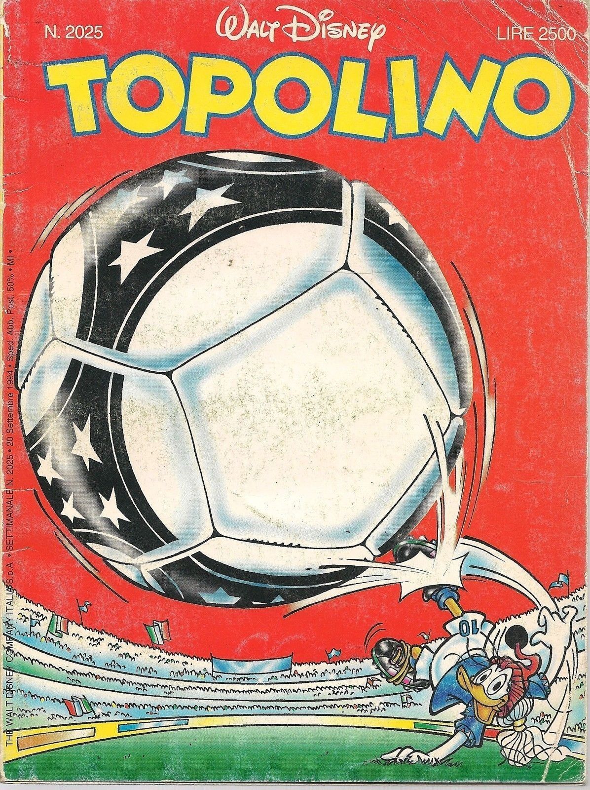 TOPOLINO N° 2025 - 20 SETTEMBRE 1994