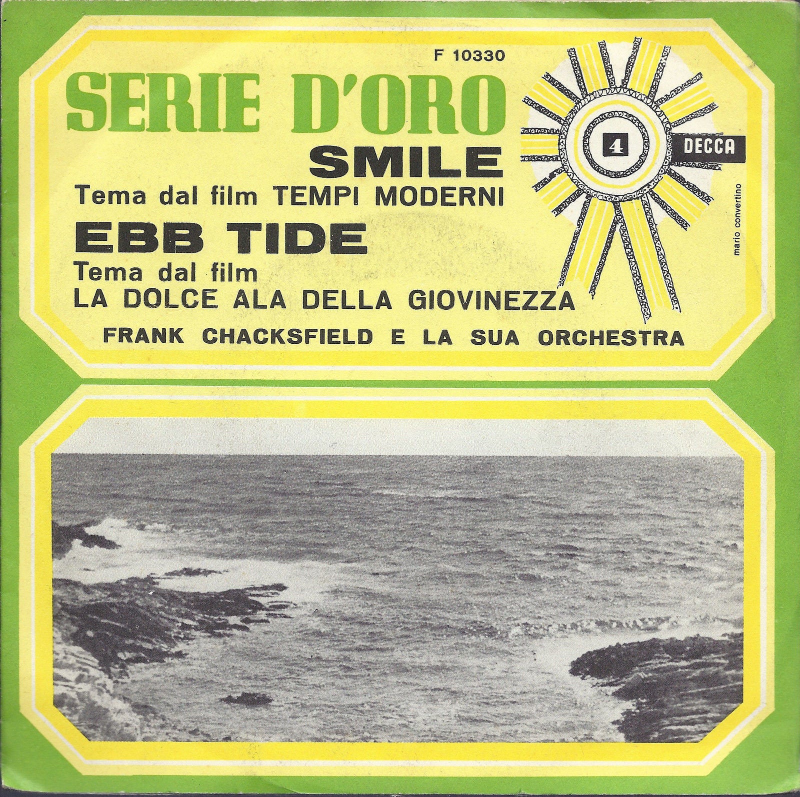 SMILE. Dal Film Tempi Moderni - EBB TIDE - FRANK CHACKSFIELD E LA SUA ORCHESTRA