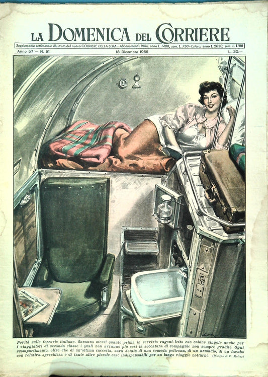 DOMENICA DEL CORRIERE  N. 51 - 18 DICEMBRE 1955