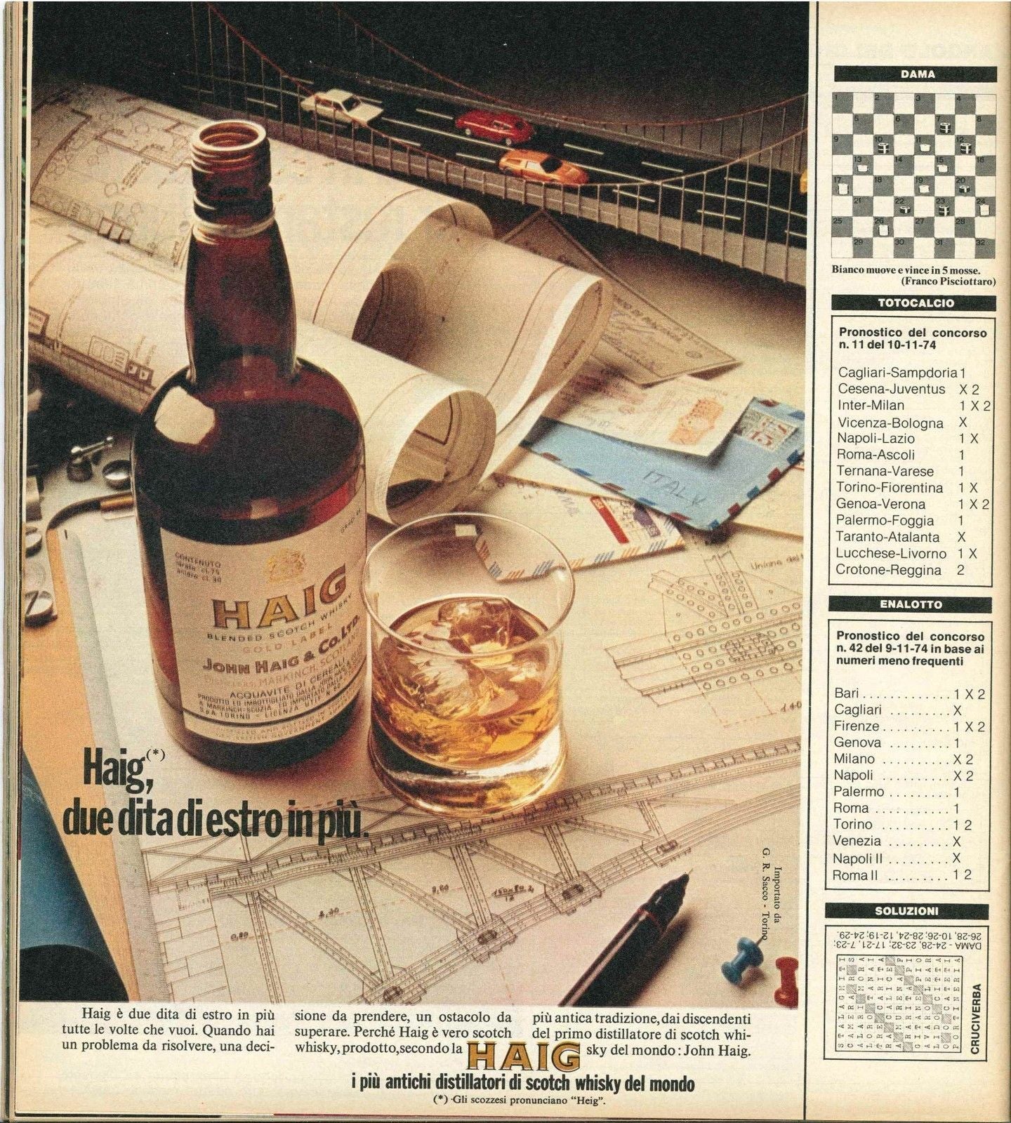 HAIGH, DUE DITA DI ESTRO IN PIU' - WHISKY - ADVERTISING
