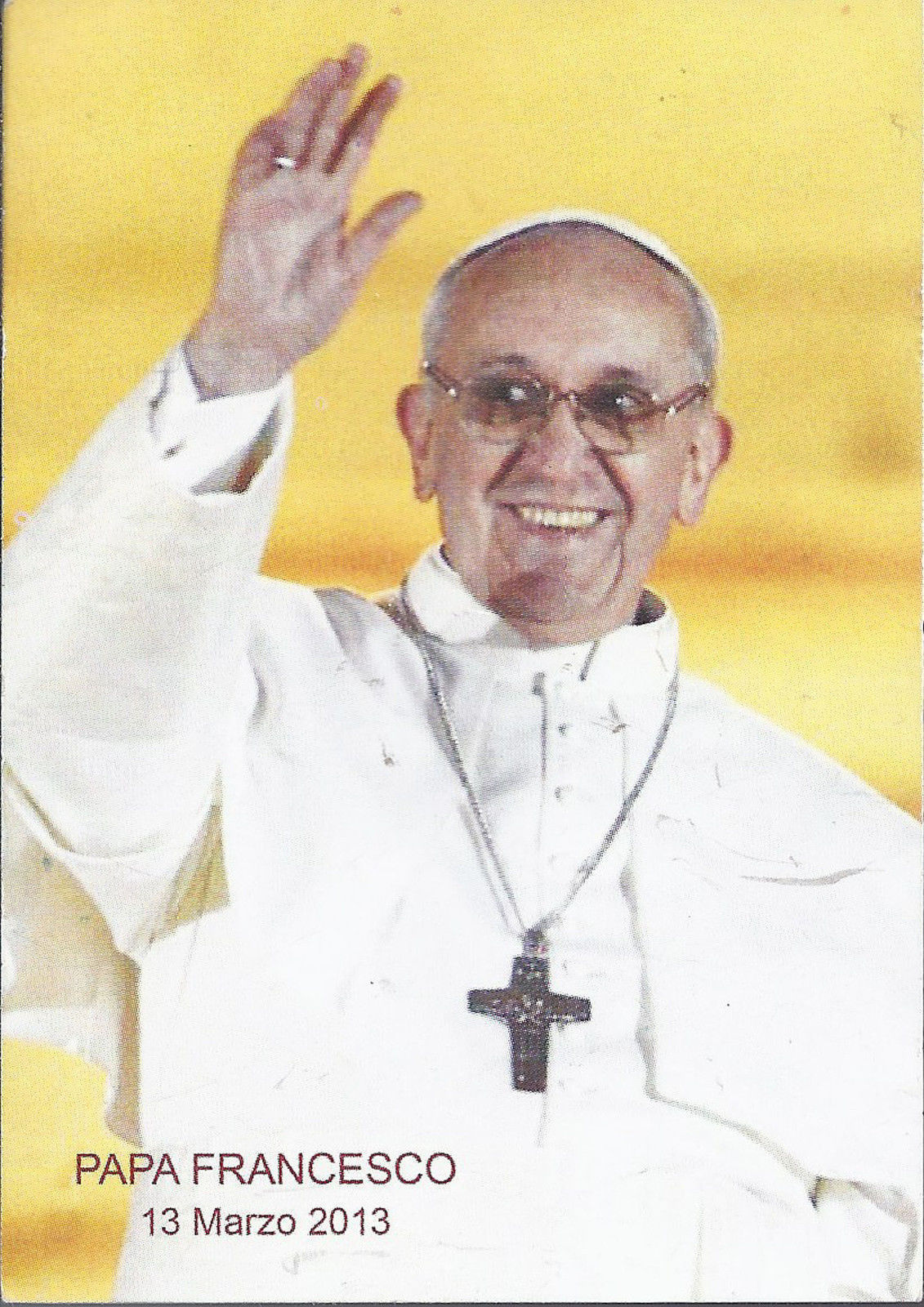 PAPA FRANCESCO  13 marzo 2013 - SANTINO - AS013-036