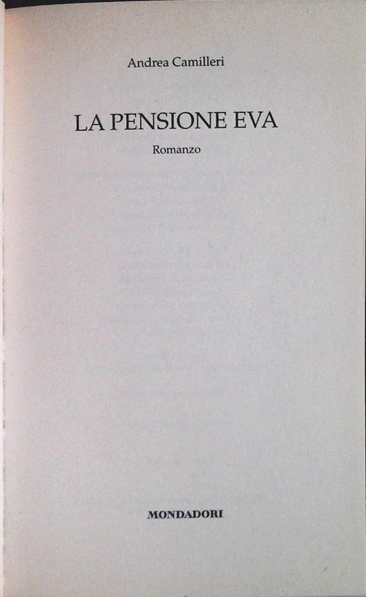 LA PENSIONE EVA - ANDREA CAMILLERI - MONDADORI 2006 - OUTLET DEL LIBRO