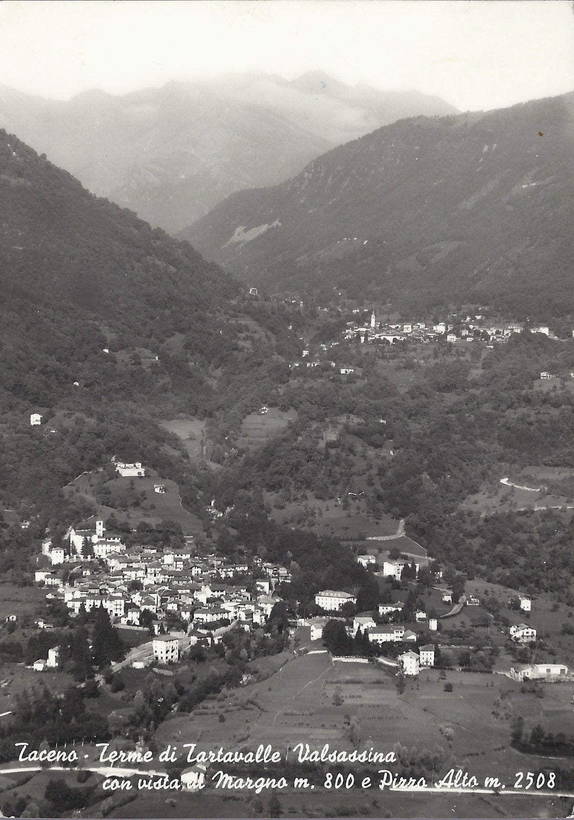 TACENO - TERME DI TARTAVALLE VALSASSINA CON VISTA DI MARGNO 