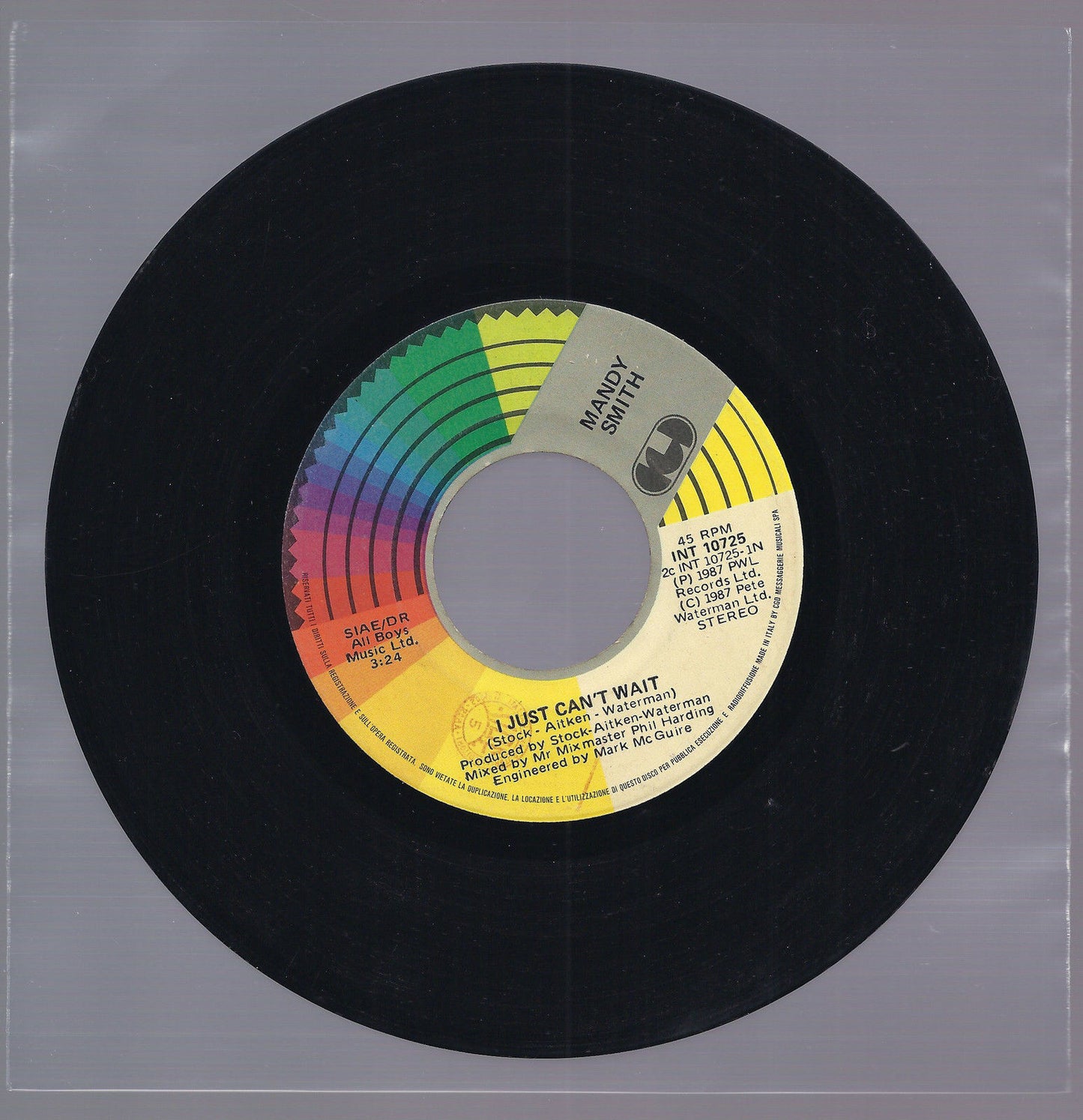 I JUST CAN'T WAIT - YOU'RE NEVER ALONE == MANDY SMITH