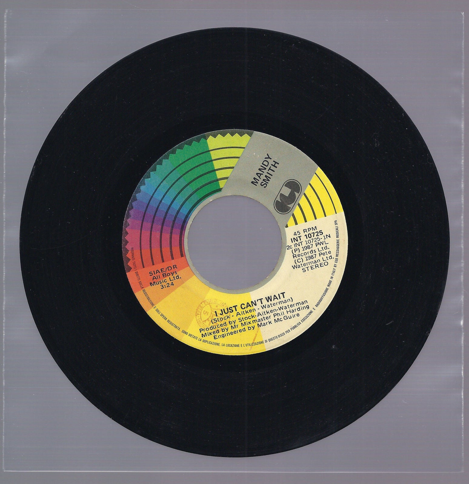 I JUST CAN'T WAIT - YOU'RE NEVER ALONE == MANDY SMITH