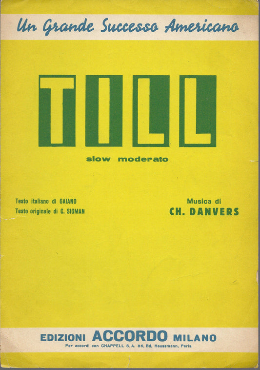 TILL  Gaiano, C. Sigman - Ch. Danvers  # SPARTITO