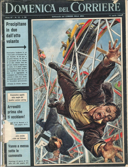 DOMENICA DEL CORRIERE N 15 - 11 APRILE 1965 - ILL. WALTER MOLINO