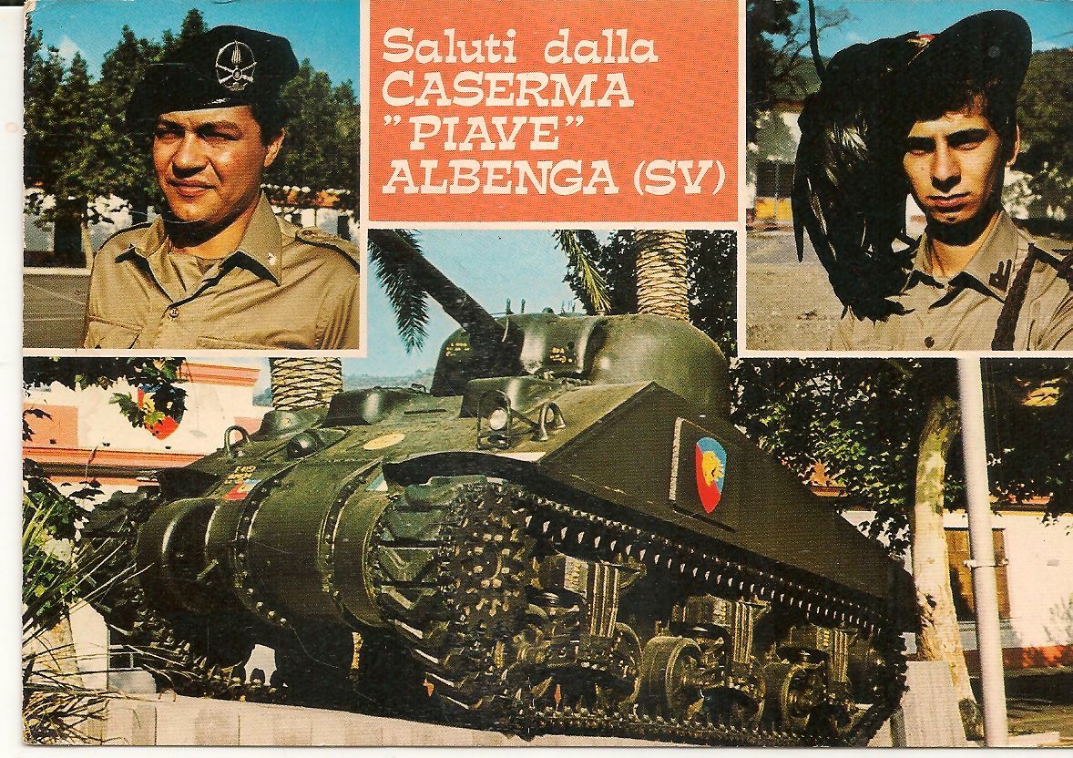 SALUTI DALLA CASERMA PIAVE DI ALBENGA - V1986