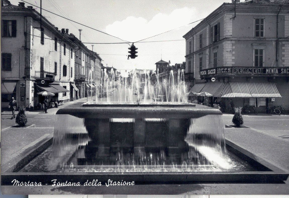 MORTARA - FONTANA DELLA STAZIONE V1963