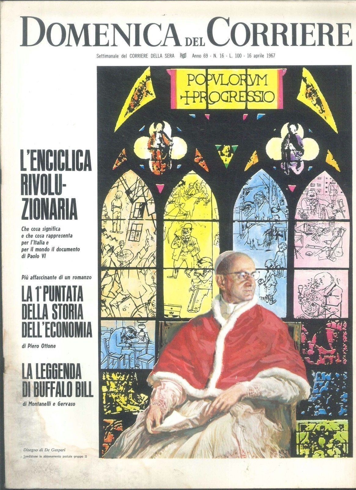 DOMENICA DEL CORRIERE N 16 - 16 APRILE 1967