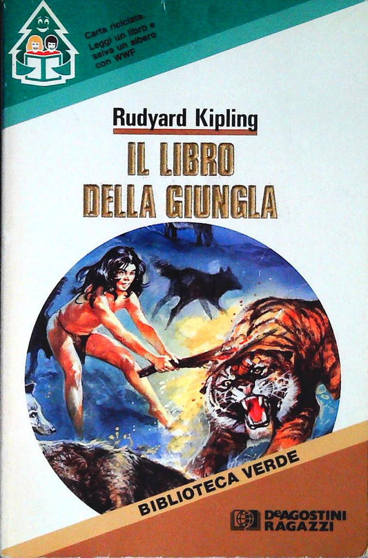 IL LIBRO DELLA GIUNGLA - RUDYARD KIPLING - DE AGOSTINI 1990 - OUTLET DEL  LIBRO