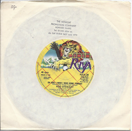 OH GOD, I WISH I WAS HOME TONIGHT - SOMEBODY SPECIAL -- ROD STEWART