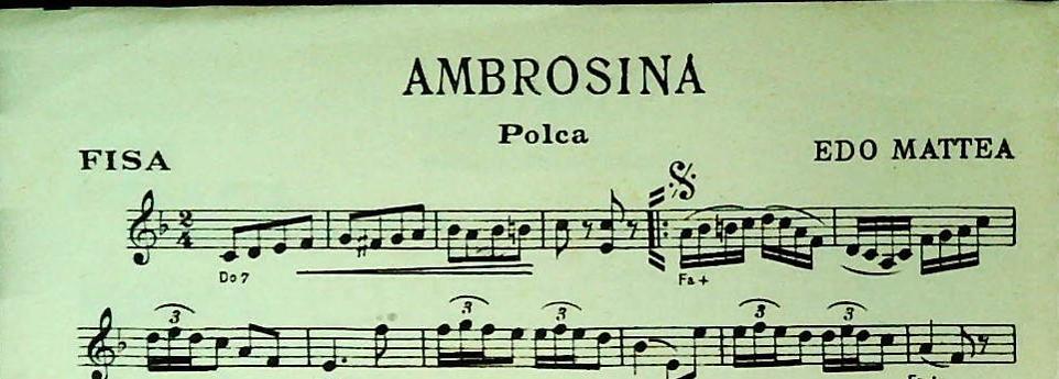 TRE CAMPAGNOLI DI SUCCESSO - SPARTITO-SHEET MUSIC