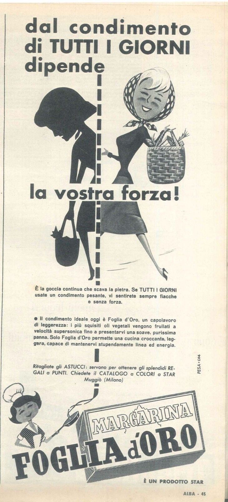 FOGLIA D'ORO MARGARINA - ALIMENTARI - ADVERSITING