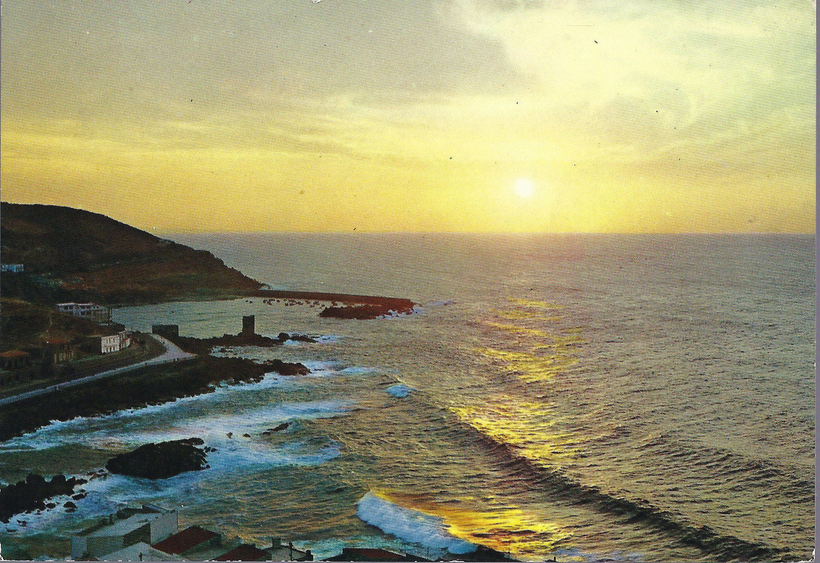 CASTELSARDO - TRAMONTO - V 1971 - FG