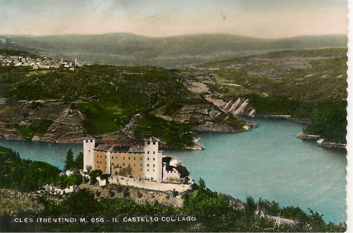 CLES - CASTELLO COL LAGO - V1954- ACQUARELLATA