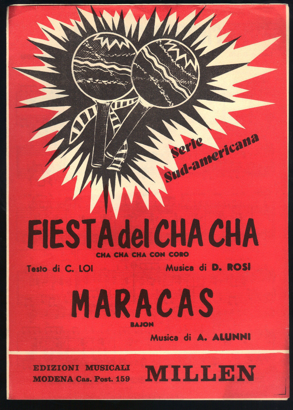 FIESTA DEL CHA CHA CHA - MARACAS # SPARTITO