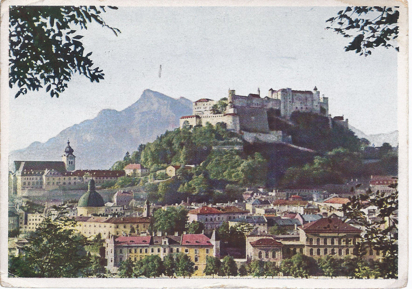 SALZBURG MIT DEM UNTERSBERG. - SALISBURGO - V 1951 - FG