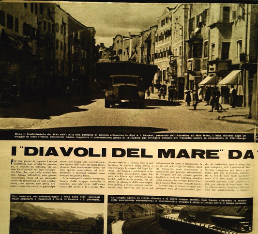 I DIAVOLI DEL MARE -MAS- A SAN PIETROBURGO - CLIPPING-RITAGLIO DI GIORNALE
