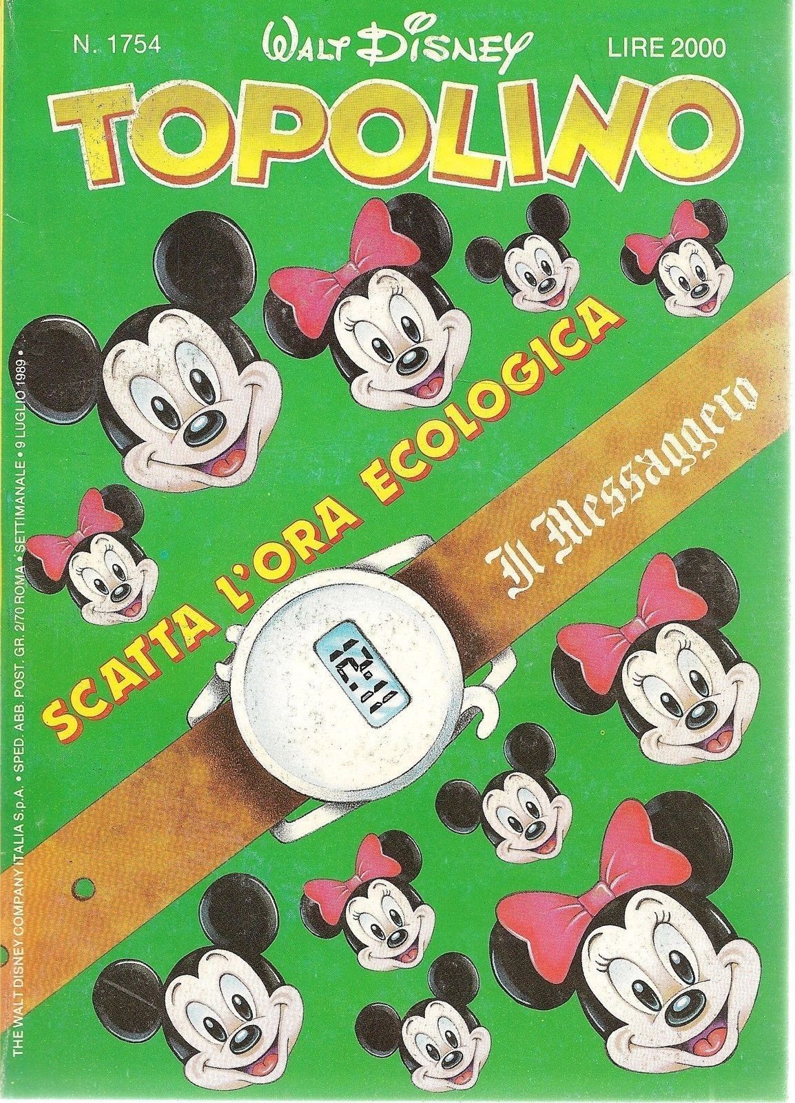 TOPOLINO N° 1754 -9 LUGLIO 1989