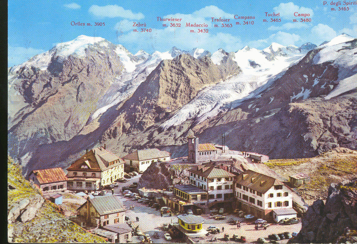 PASSO DELLO STELVIO - ACQUARELLATA - V1962