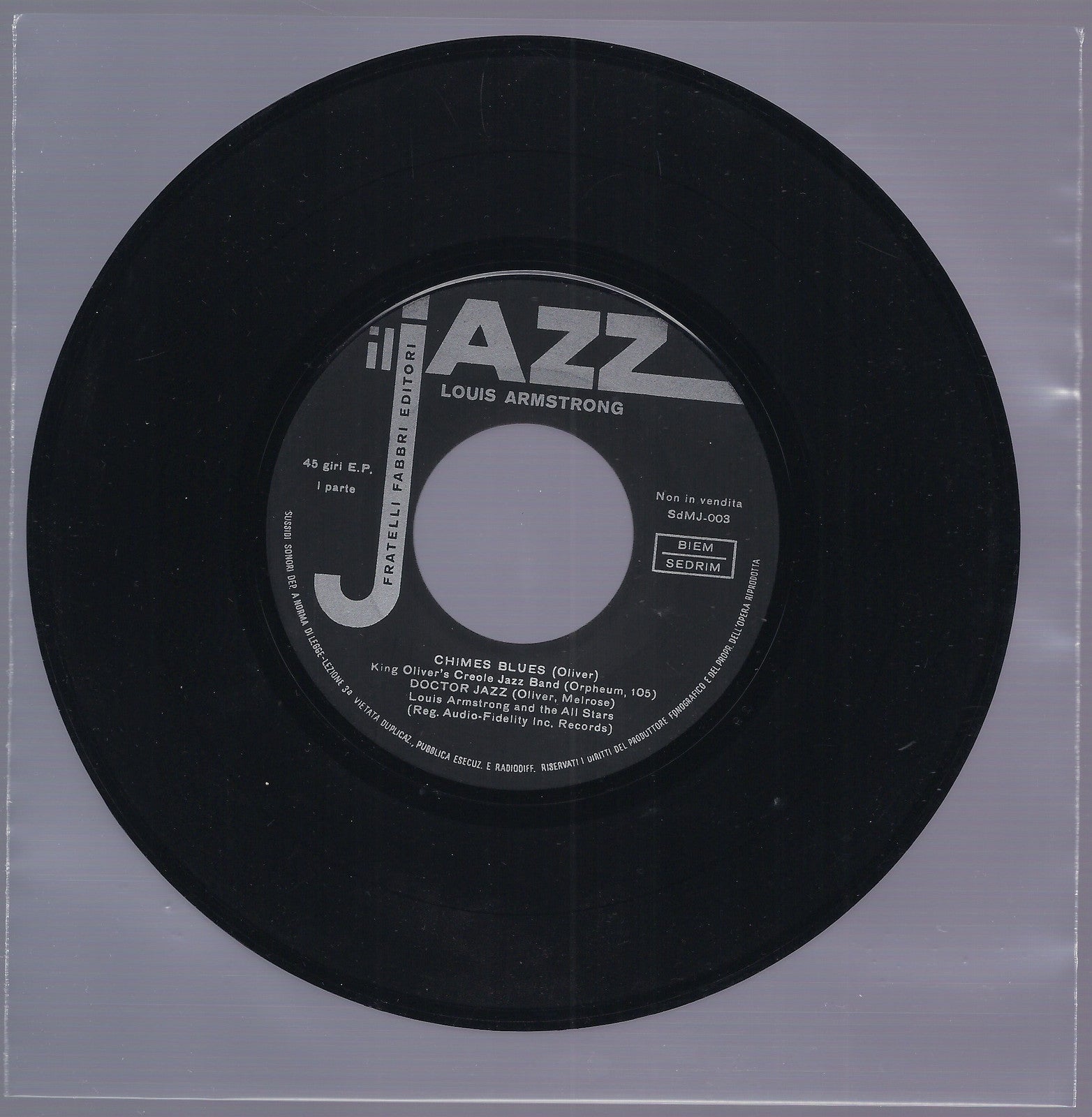 CHIMES BLUES - DOCTOR JAZZ = SOLITUDE == IL JAZZ n. 3 - LOUIS ARMSTRONG