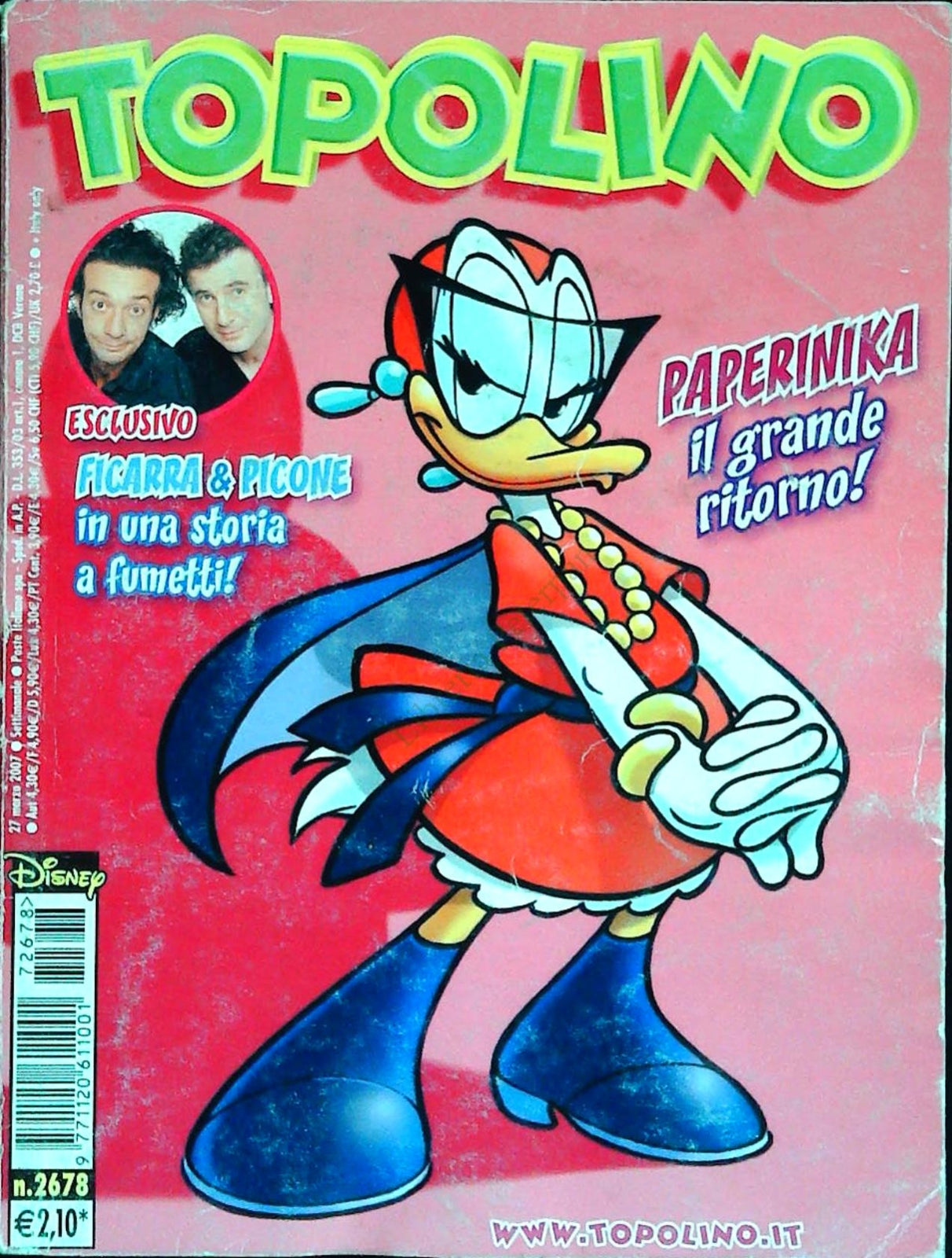 TOPOLINO N. 2678 - 27 MARZO 2007